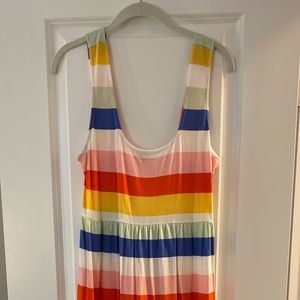 J.Crew tiered midi dress